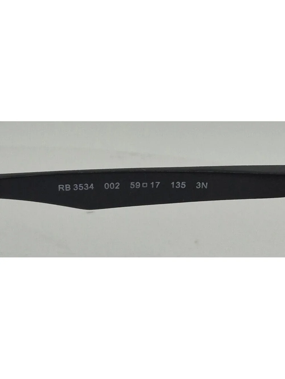 Ray Ban RB3534 002 Black Metal Wrap Sunglasses Frame Only 59-17 135